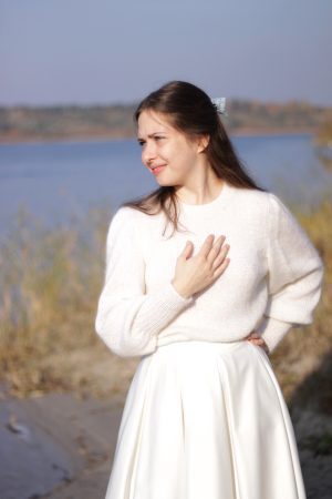 Pullover with puffs and balloon sleeves - Pride