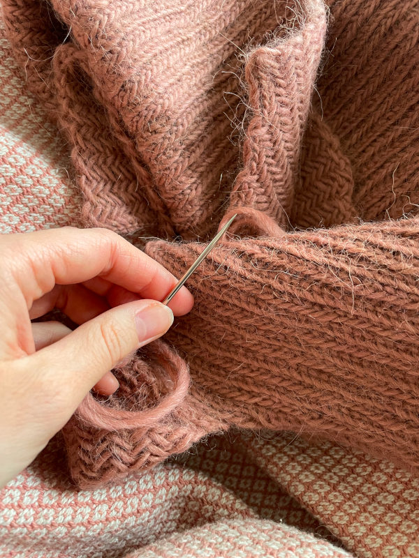 herringbone stitch vest